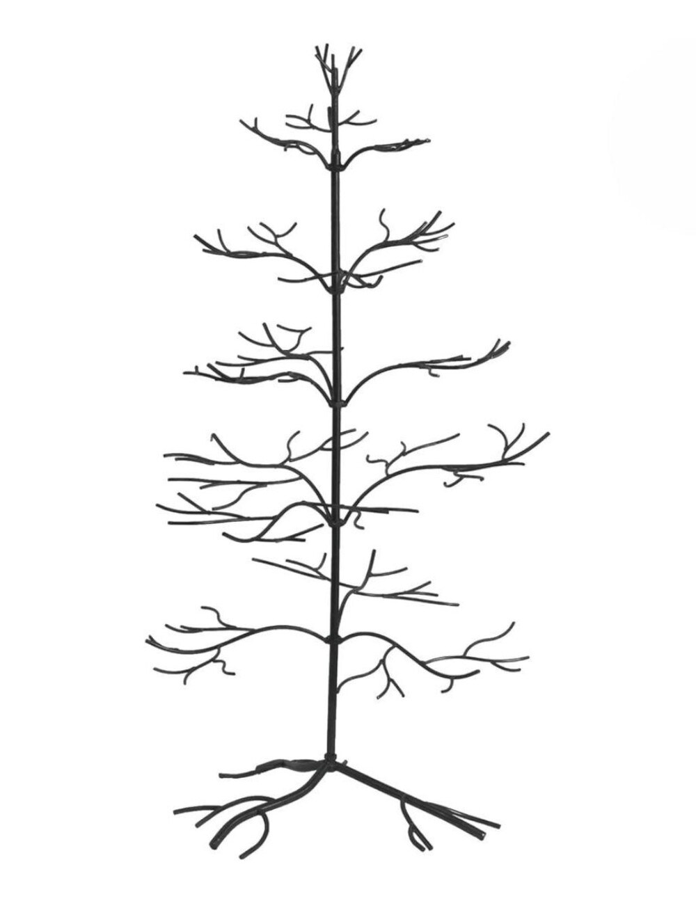 Red Co NWT 36"H Metal Ornament Tree Christmas Decor Jewelry Display In Black